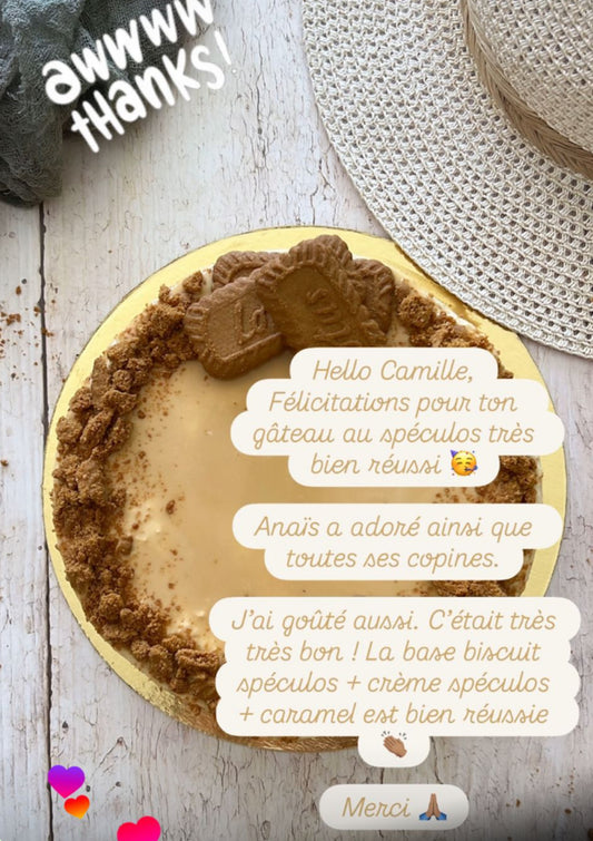 Gâteau Mousse Spéculos et Caramel beurre salé