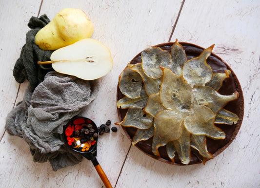 Tarte Poires et chocolat aux épices des Minorités